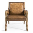 Jonathan Charles Echo Canyon Leather & Hide Occasional Chair