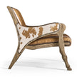 Jonathan Charles Echo Canyon Leather & Hide Occasional Chair