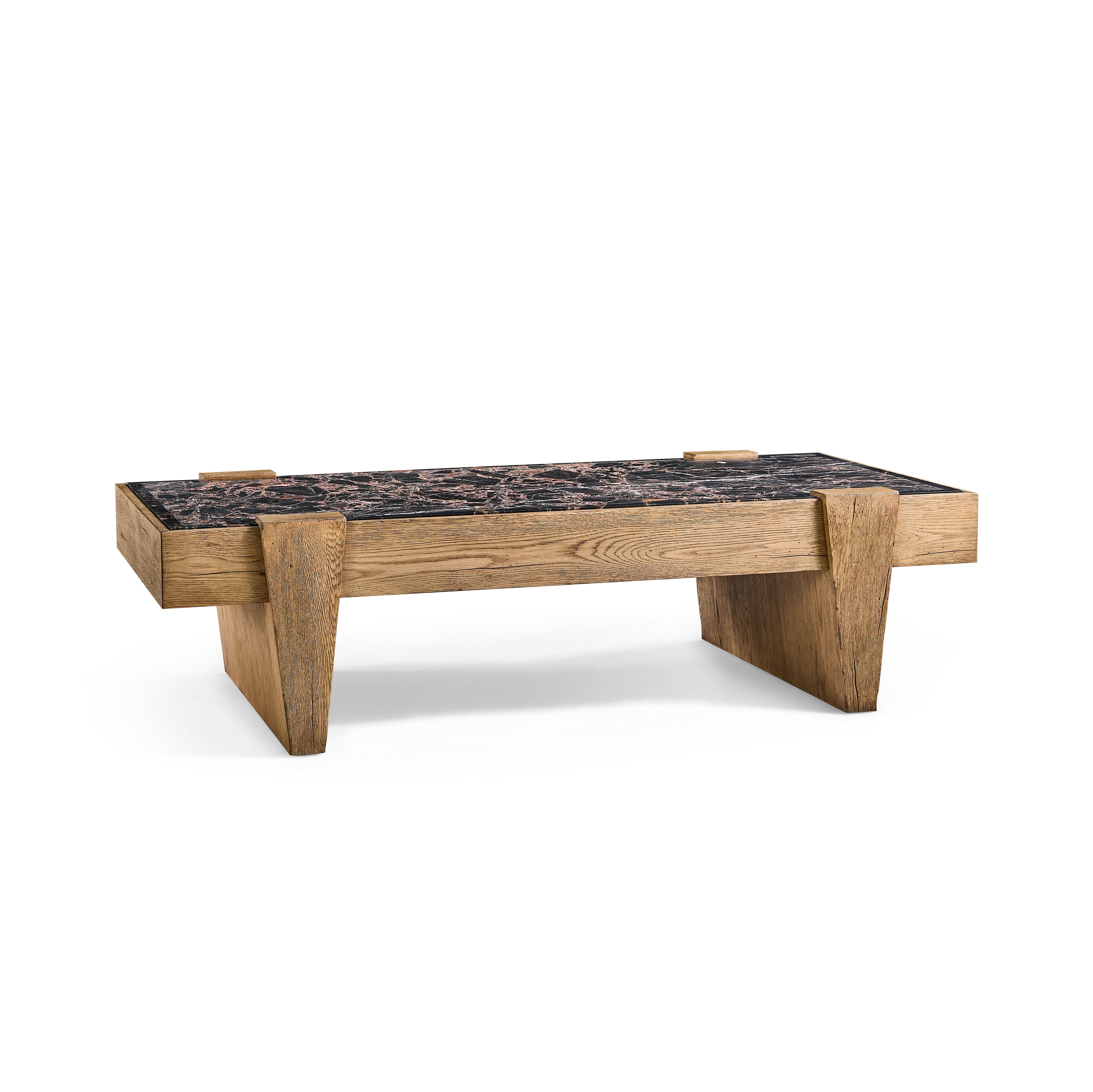 Jonathan Charles Echo Canyon Marble Rectangular Cocktail Table