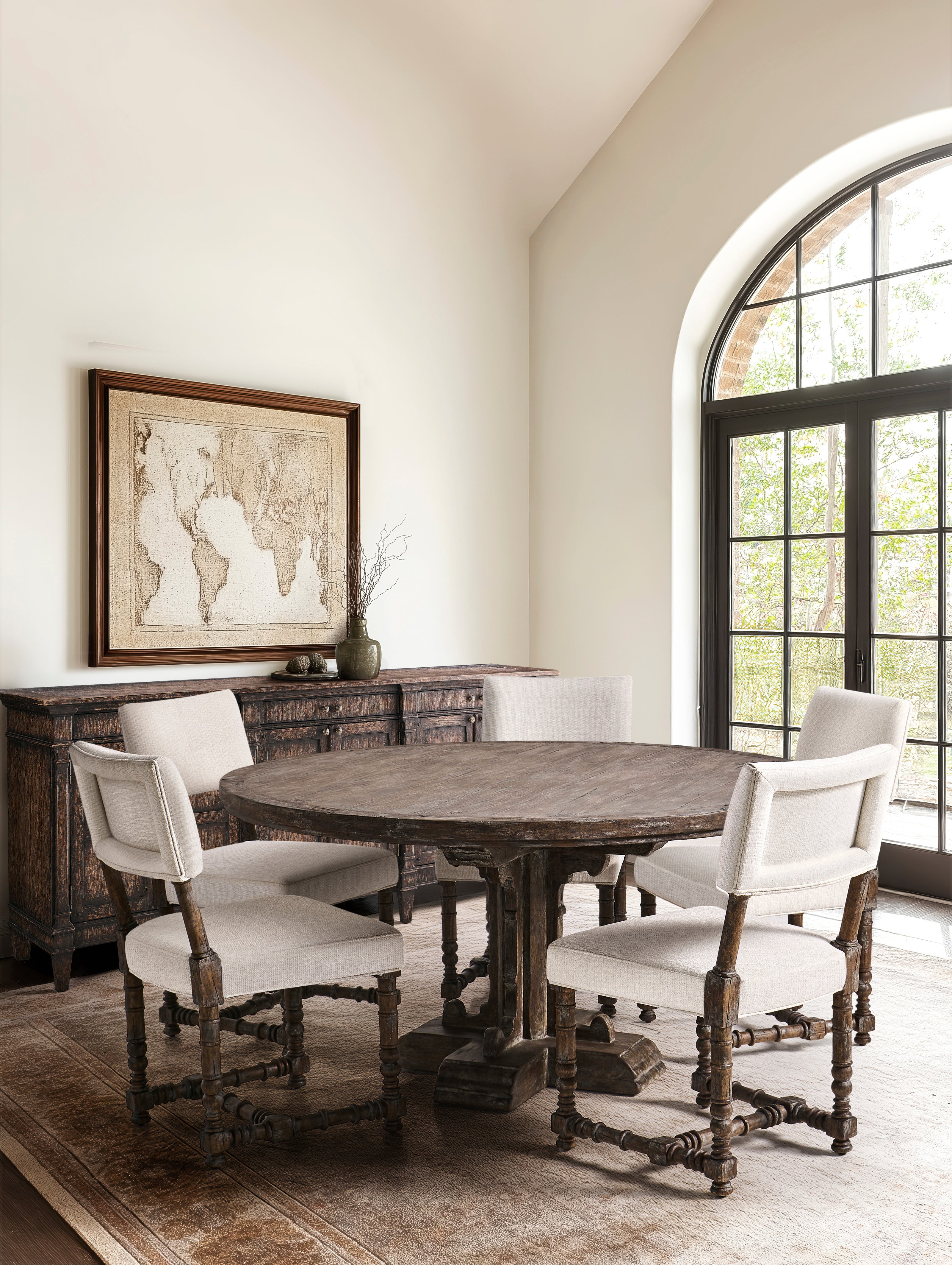 Jonathan Charles Caldera Oscura Upholstered Side Chair