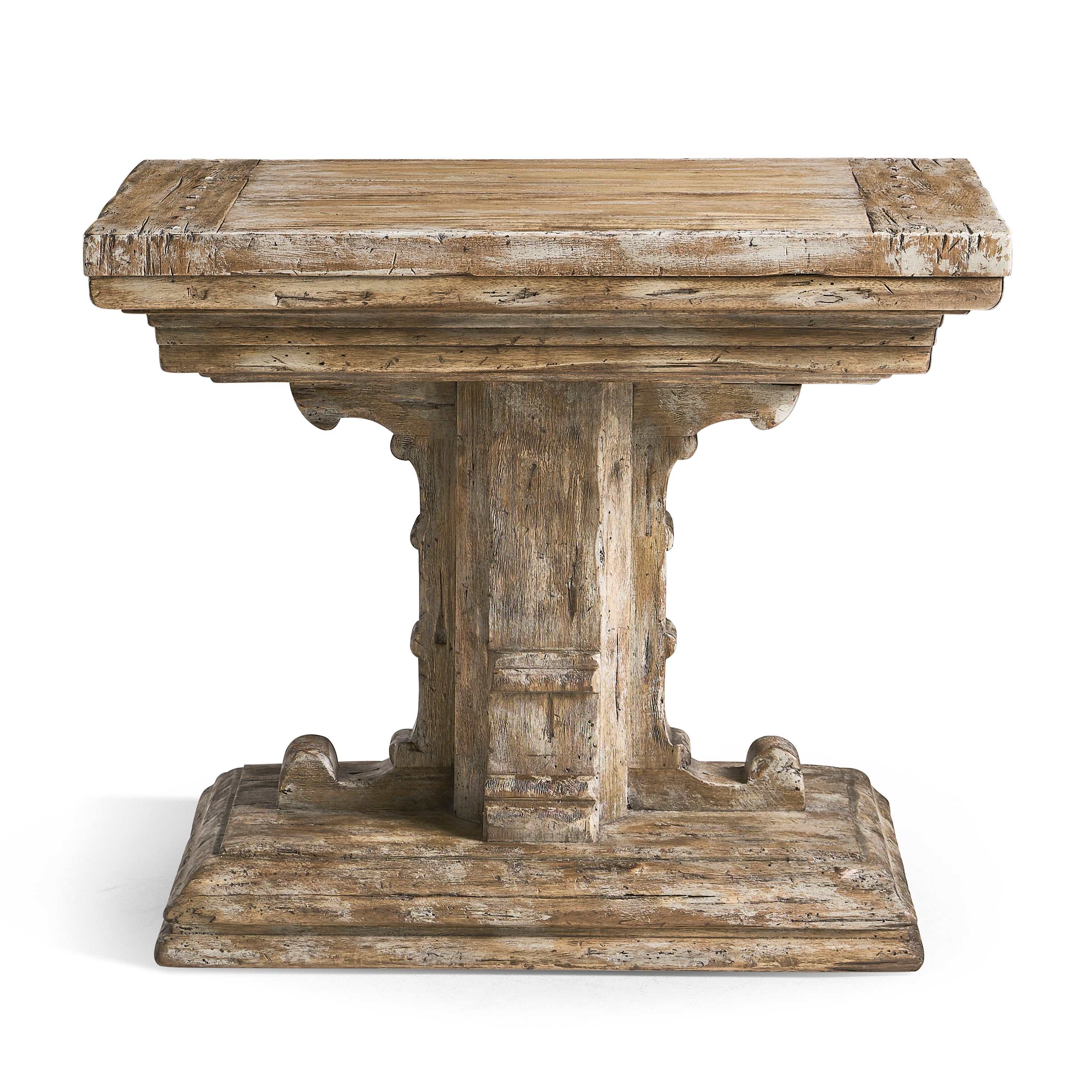 Jonathan Charles Caldera Pedestal-Base Side Table