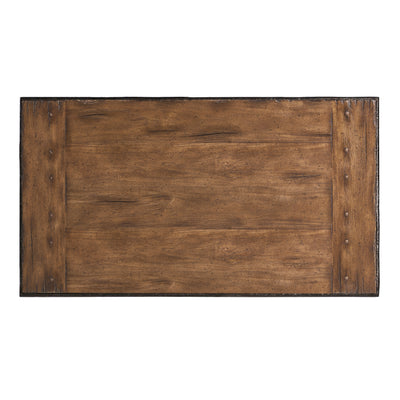 Jonathan Charles Forge Iron Cocktail Table