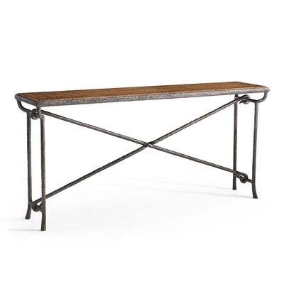 Jonathan Charles Forge Iron Console Table
