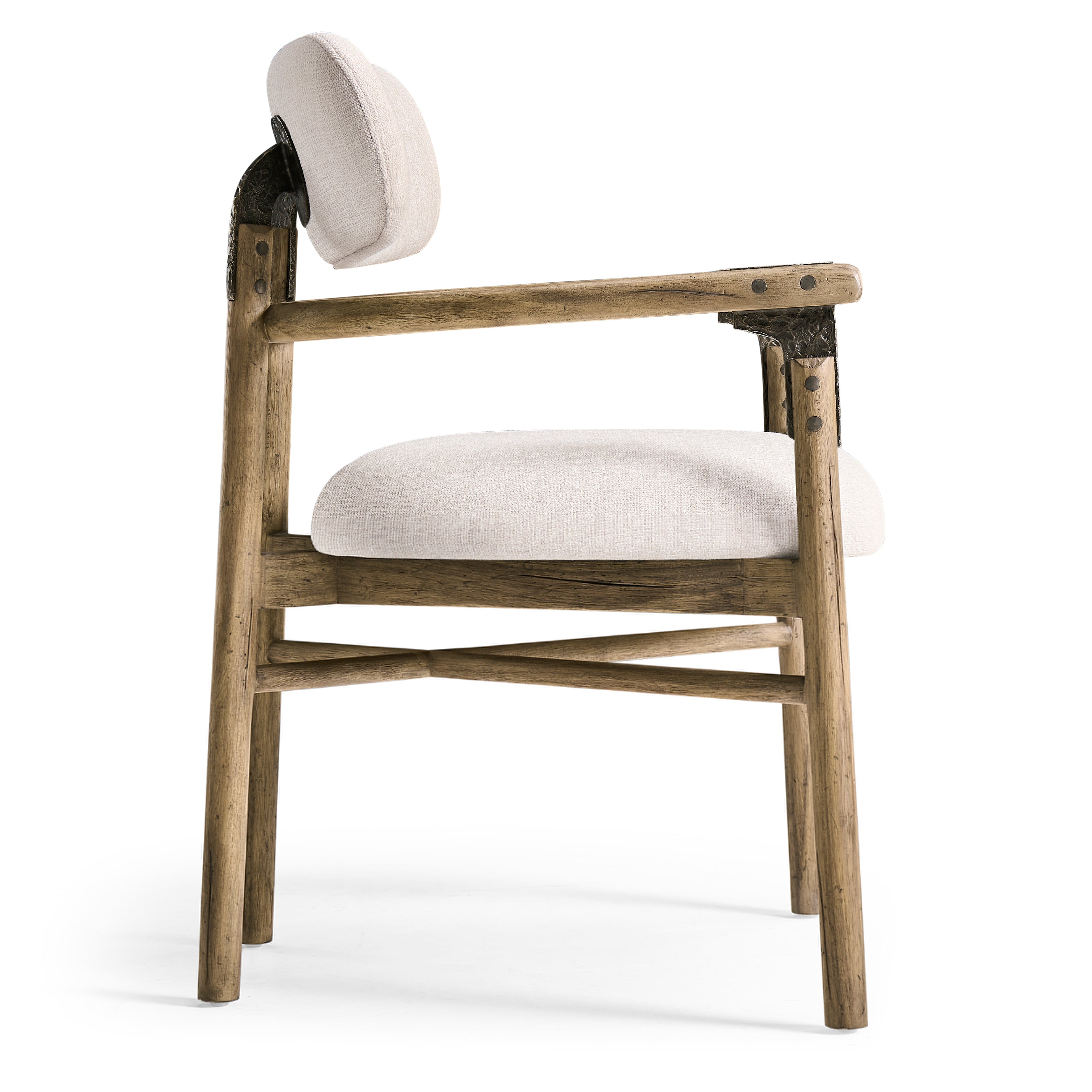 Jonathan Charles Stone Ridge Upholstered Dining Arm Chair