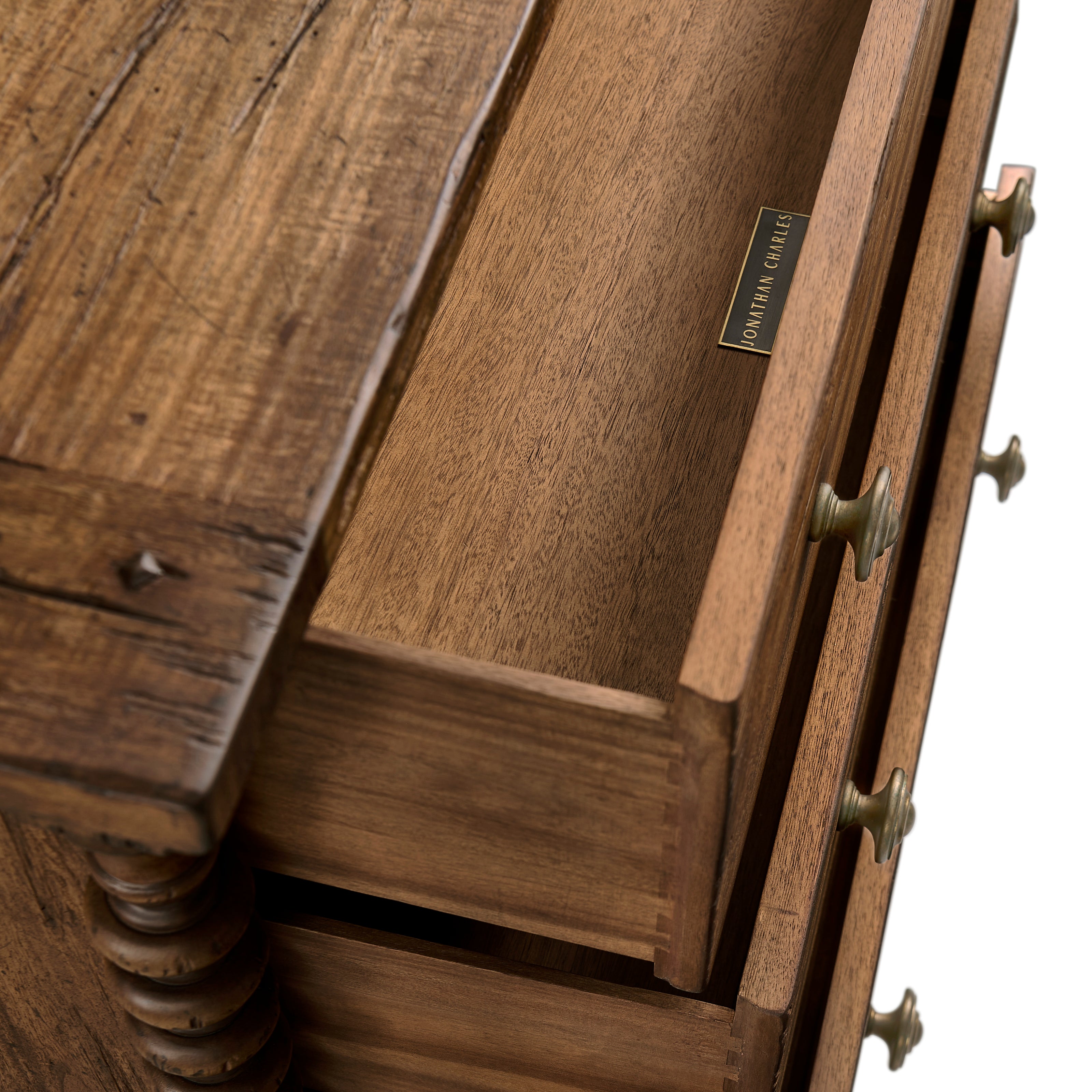 Jonathan Charles Tamarisk 3 Drawer Nightstand