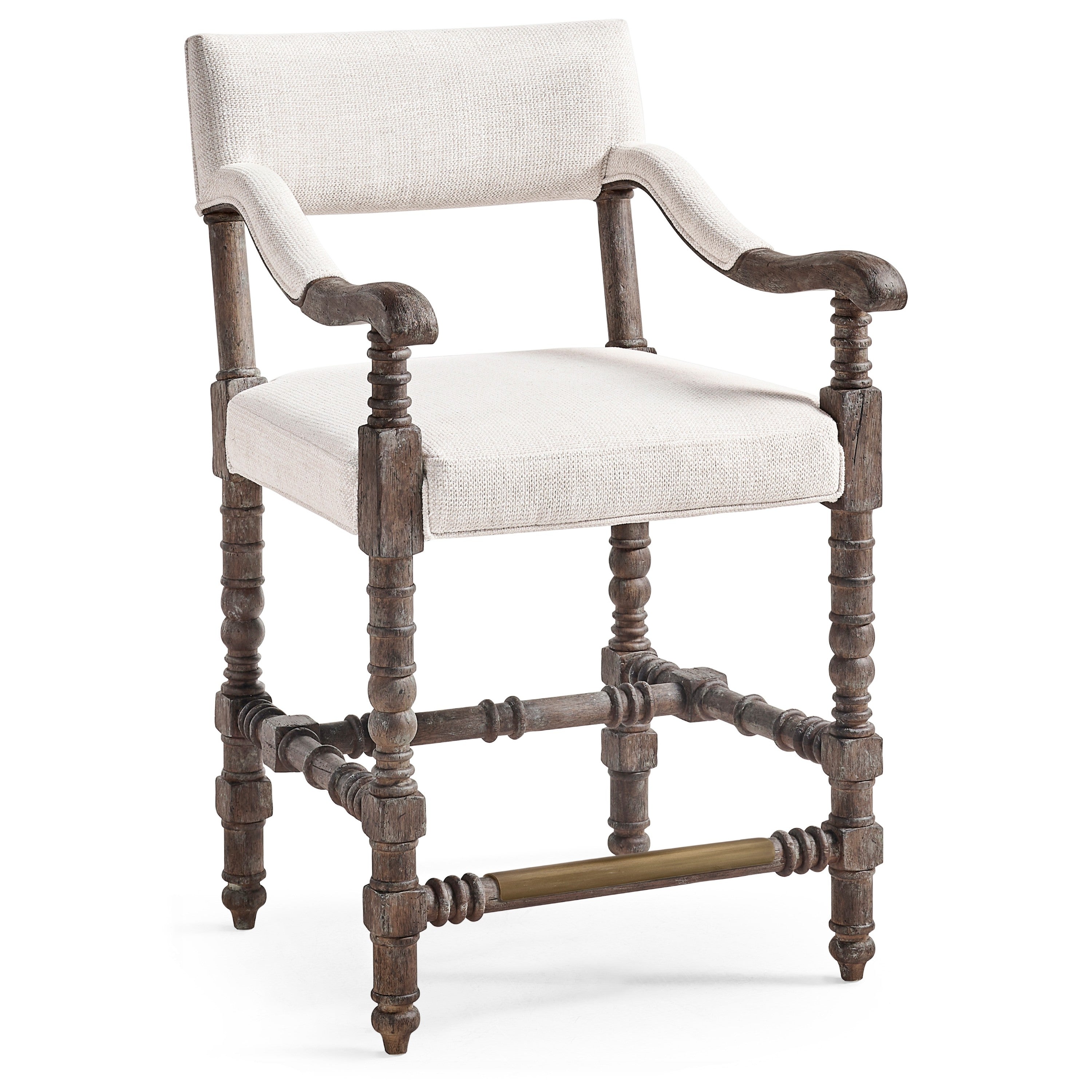 Jonathan Charles Caldera Oscura Dark Arm Chair Counter Stool