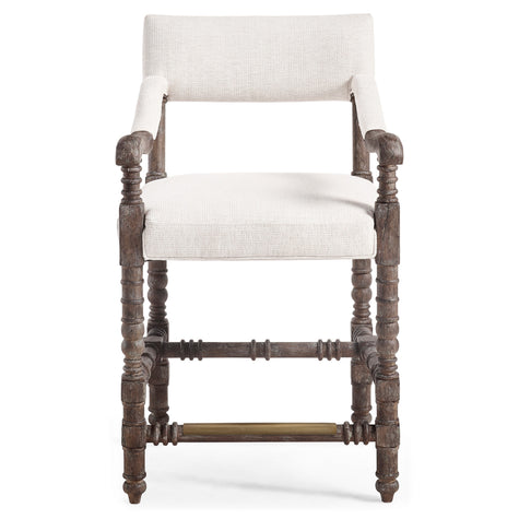 Jonathan Charles Caldera Oscura Dark Arm Chair Counter Stool