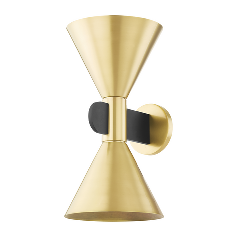 Hudson Valley Lighting Cranston 2 Light 8.5 inch Aged Brass Wall Sconce Wall Light DSC