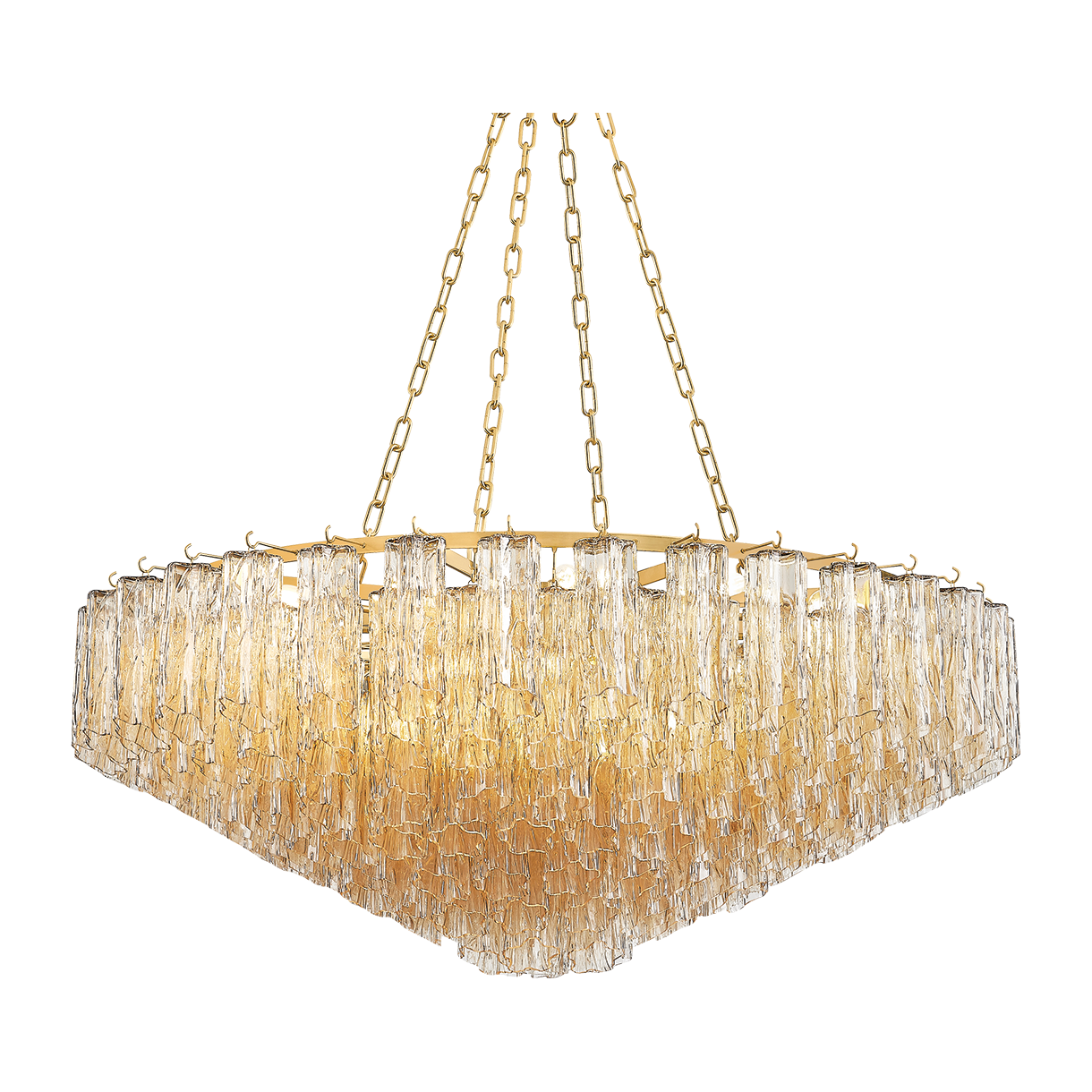 Hudson Valley Lighting Watertown 21 Light 46 inch Aged Brass Chandelier Ceiling Light