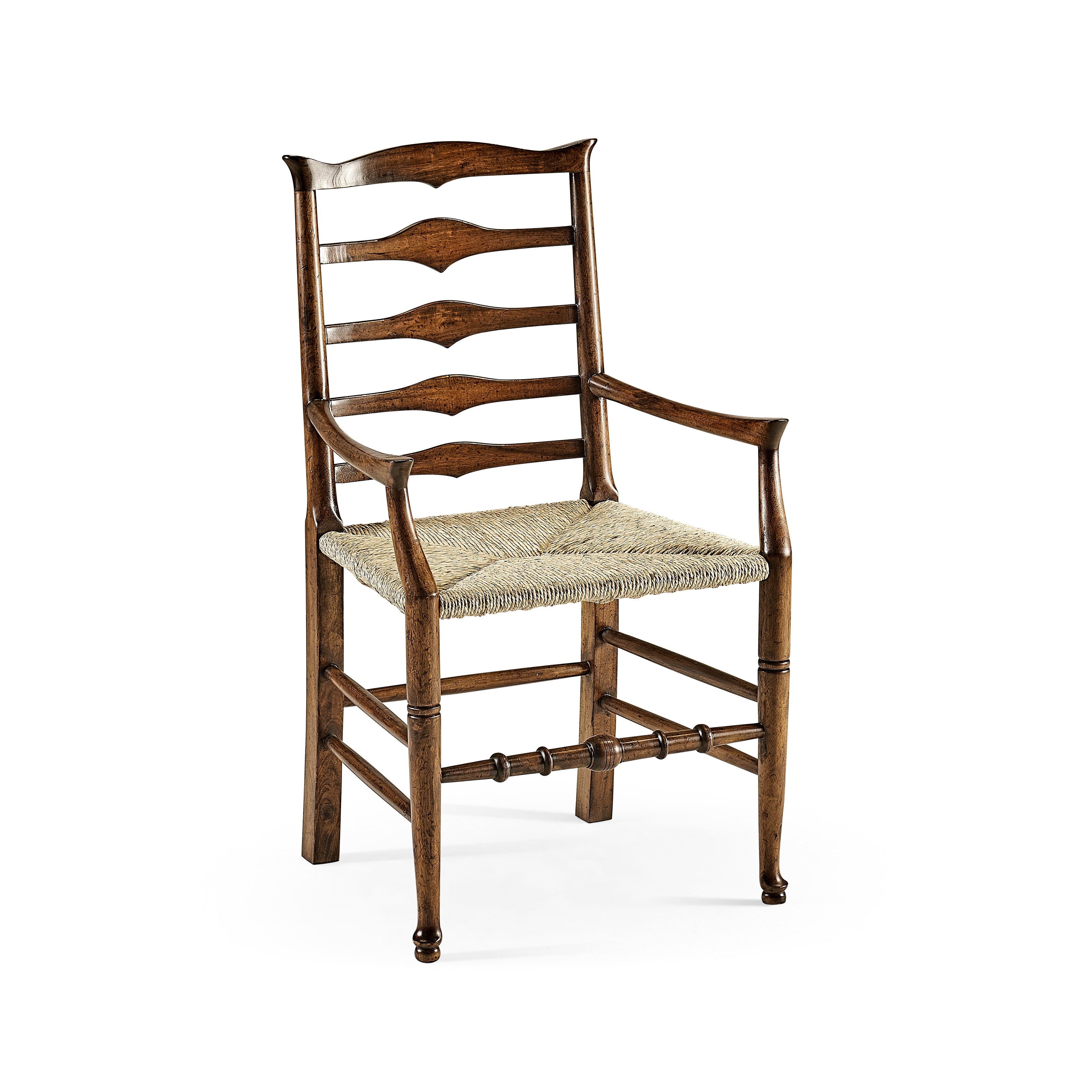 Jonathan Charles Traditional Triangular Ladderback Arm Chair