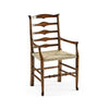 Jonathan Charles Traditional Triangular Ladderback Arm Chair