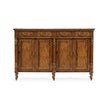 Jonathan Charles Traditional Double Narrow Cabinet with Twin Cupboards