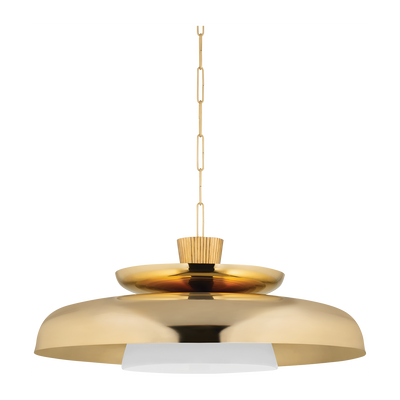 Corbett Ravenna 1 Light Vintage Brass Pendant Ceiling Light