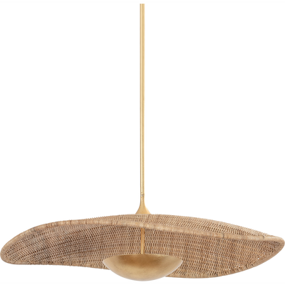 Hudson Valley Lighting Shiloh 1 Light 34 inch Vintage Gold Leaf Pendant Ceiling Light