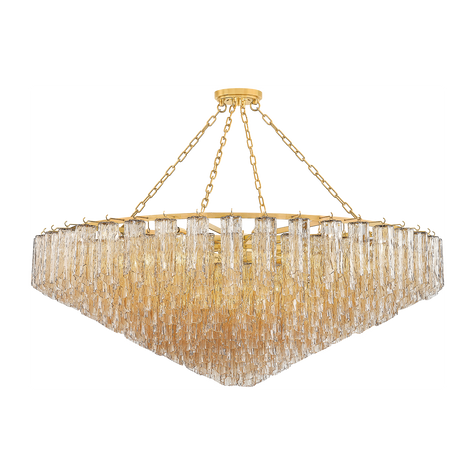 Hudson Valley Lighting Watertown 33 Light 59.5 inch Aged Brass Chandelier Ceiling Light