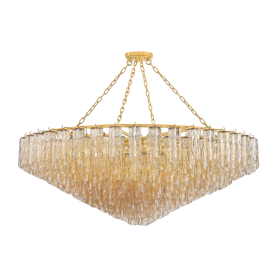 Hudson Valley Lighting Watertown 33 Light 59.5 inch Aged Brass Chandelier Ceiling Light