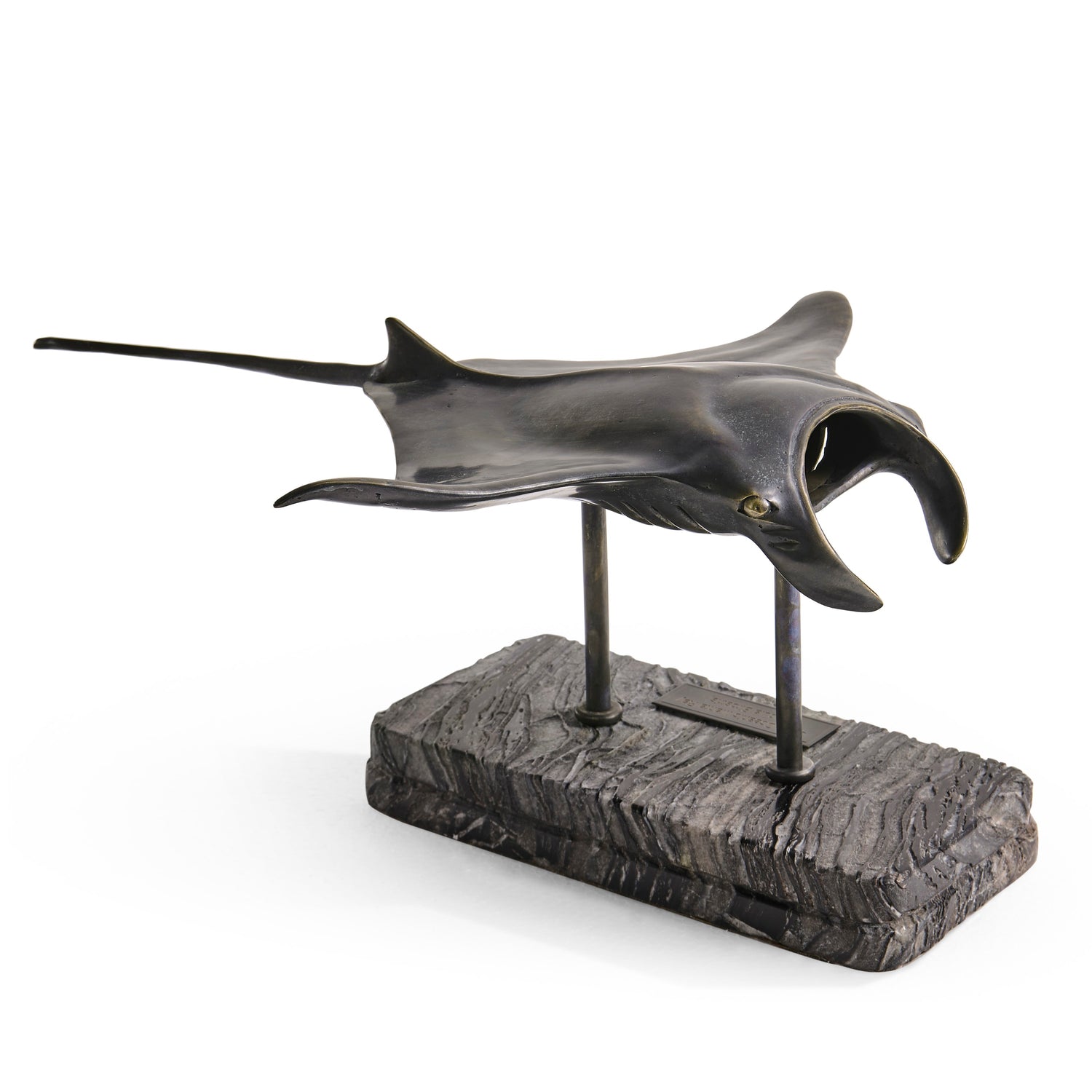 Jonathan Charles Manta Ray Bronze Statue