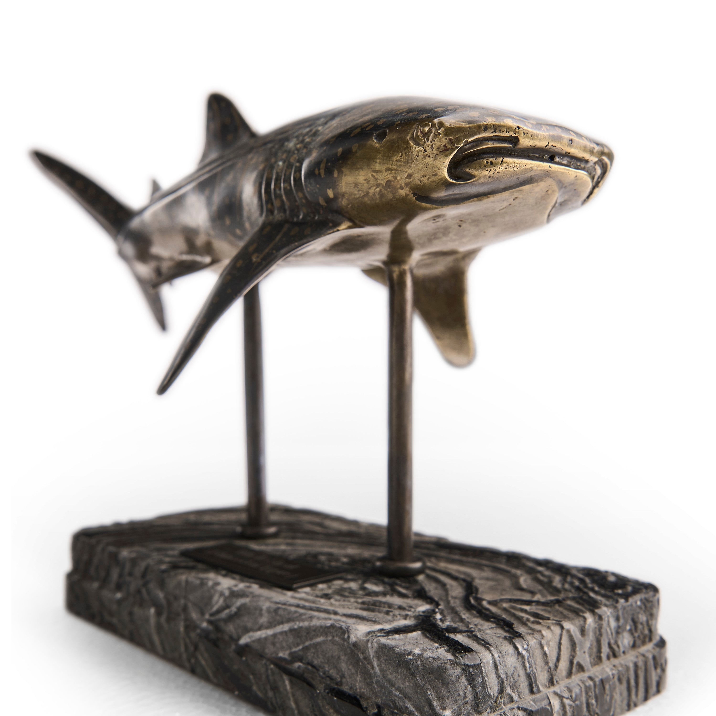 Jonathan Charles Whale Shark Bronze Statue