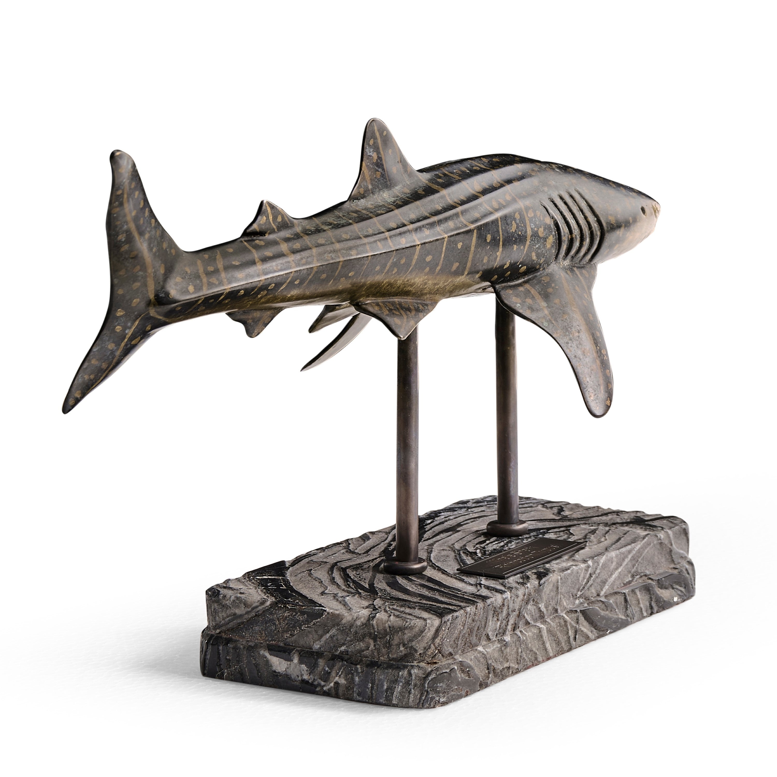 Jonathan Charles Whale Shark Bronze Statue
