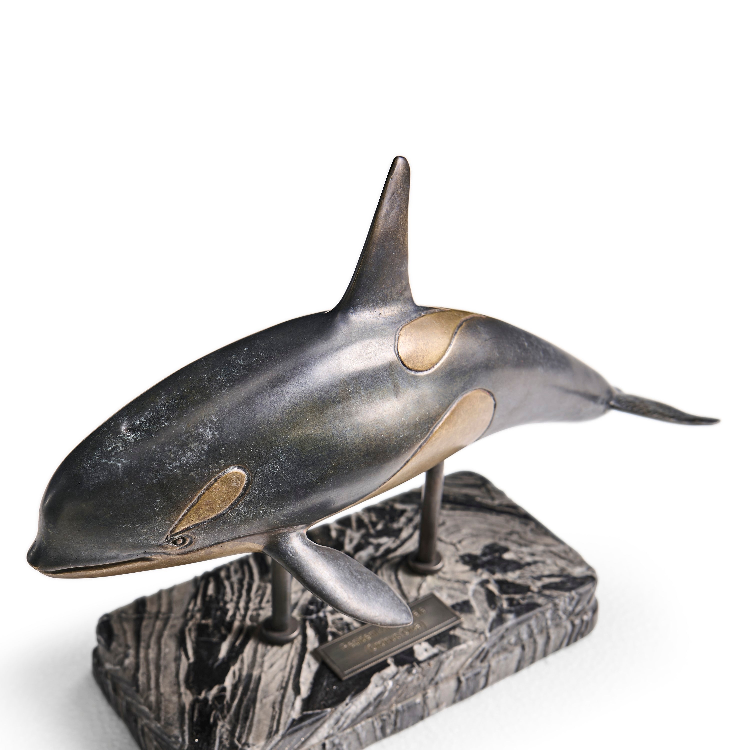 Jonathan Charles Killer Whale Bronze Statue