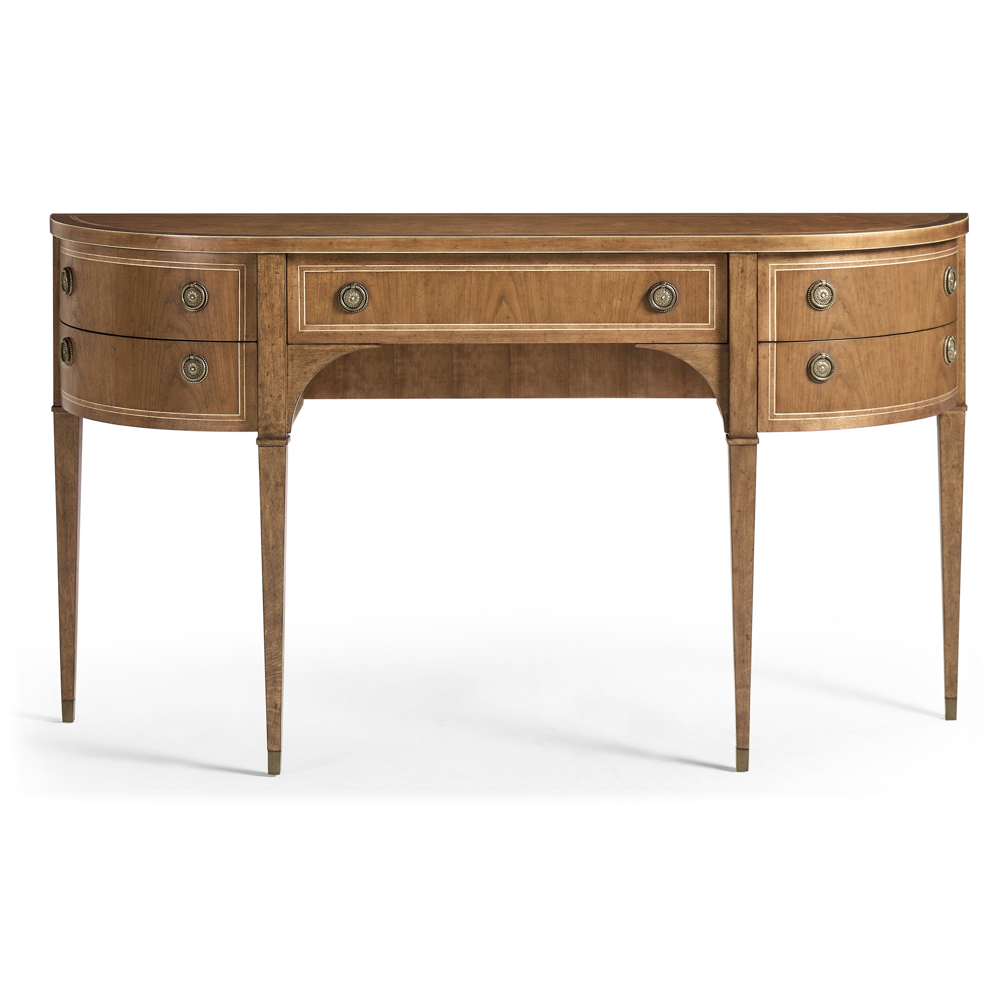 Jonathan Charles Sundial Demilune Console Table