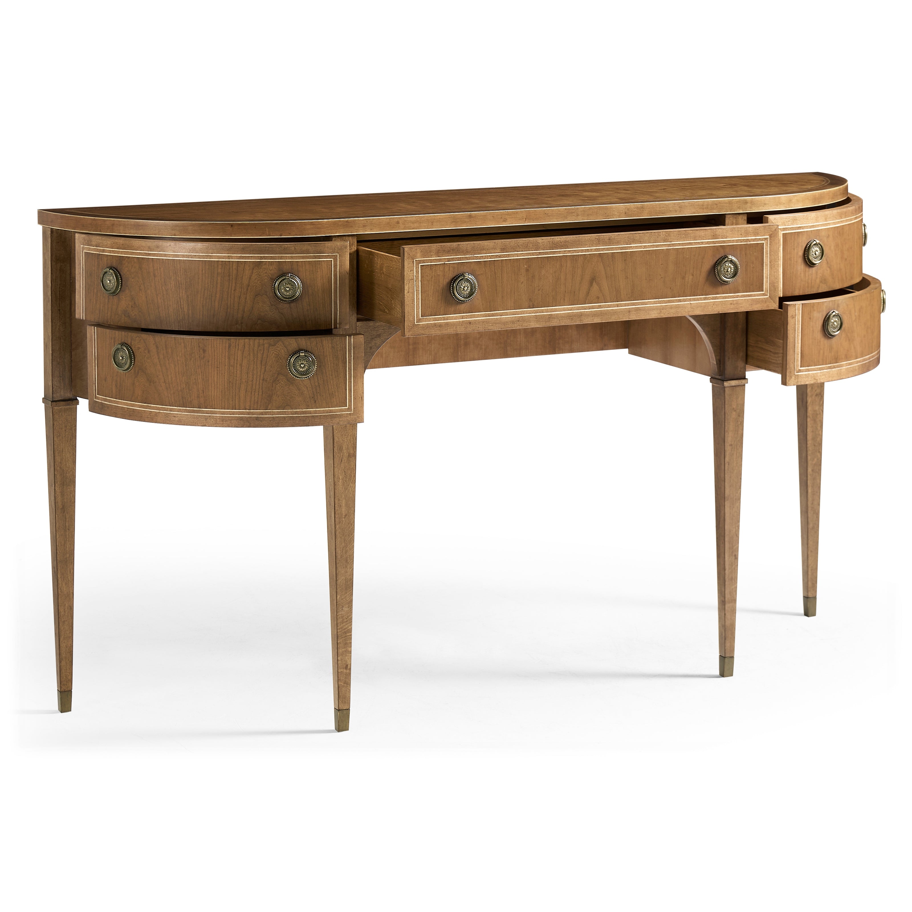 Jonathan Charles Sundial Demilune Console Table