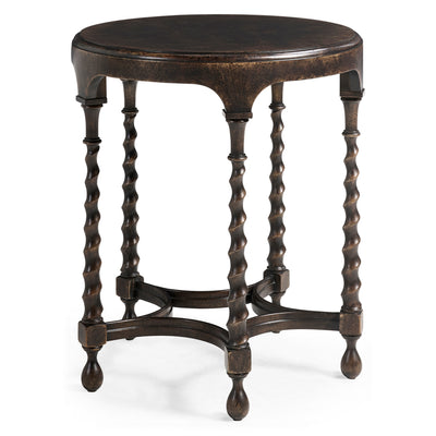 Jonathan Charles Orsman Ebonized Round Side Table