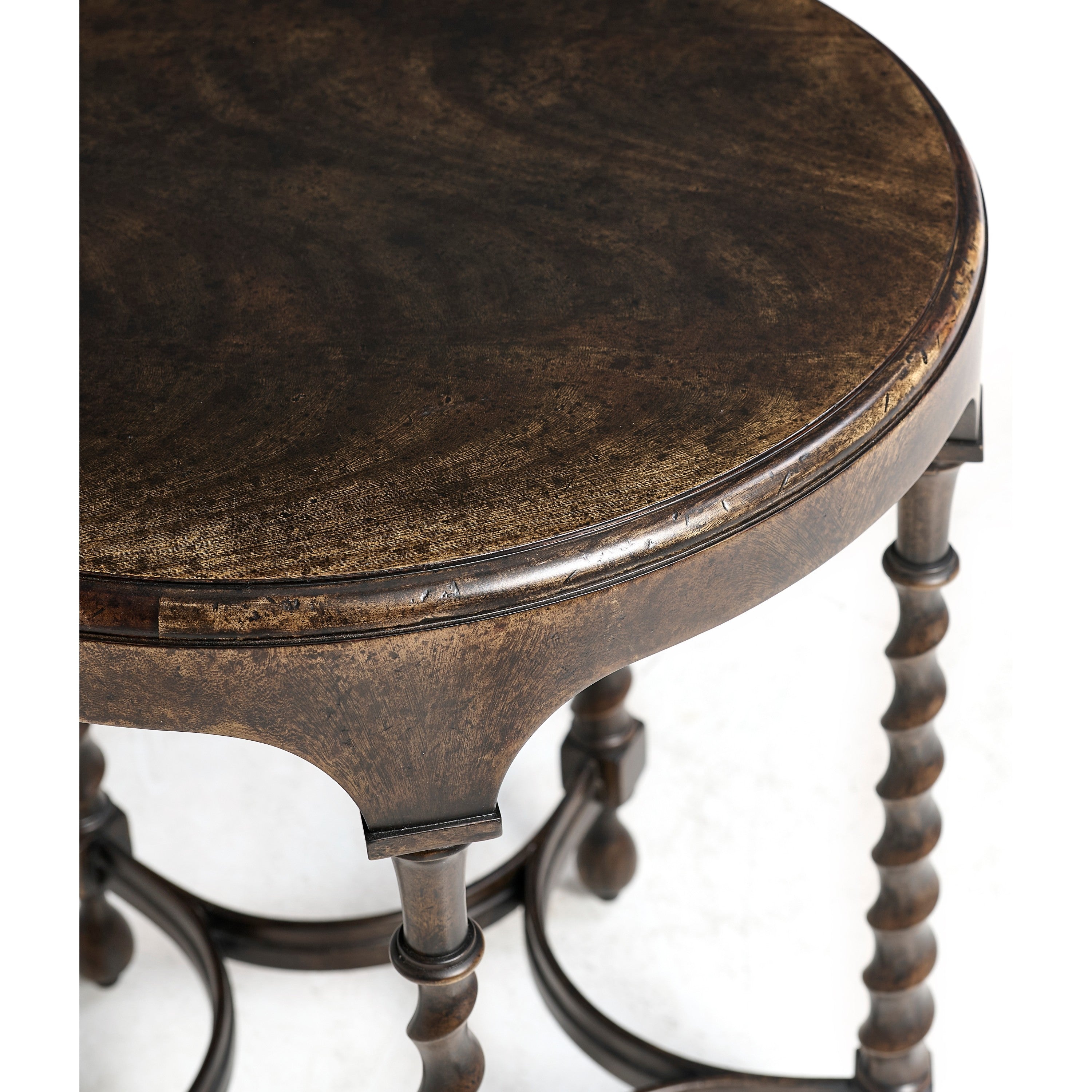 Jonathan Charles Orsman Ebonized Round Side Table