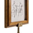 Jonathan Charles Caramel Walnut Picture Frame Stand