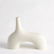 Global Views Cream Stone Stretch Vase