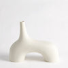 Global Views Cream Stone Stretch Vase