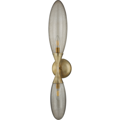 Corbett Cordoba 2 Light Vintage Brass Wall Sconce Wall Light