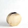 Global Views Antique Brass Squared Oval Vase