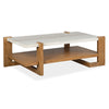 Magnussen Home Carrington Honey Wheat Rectangular Cocktail Table