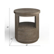 Magnussen Home Bosley Lt. Brown Porpoise Round End Table