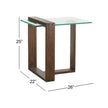 Magnussen Home Bristow Acorn Rectangular End Table