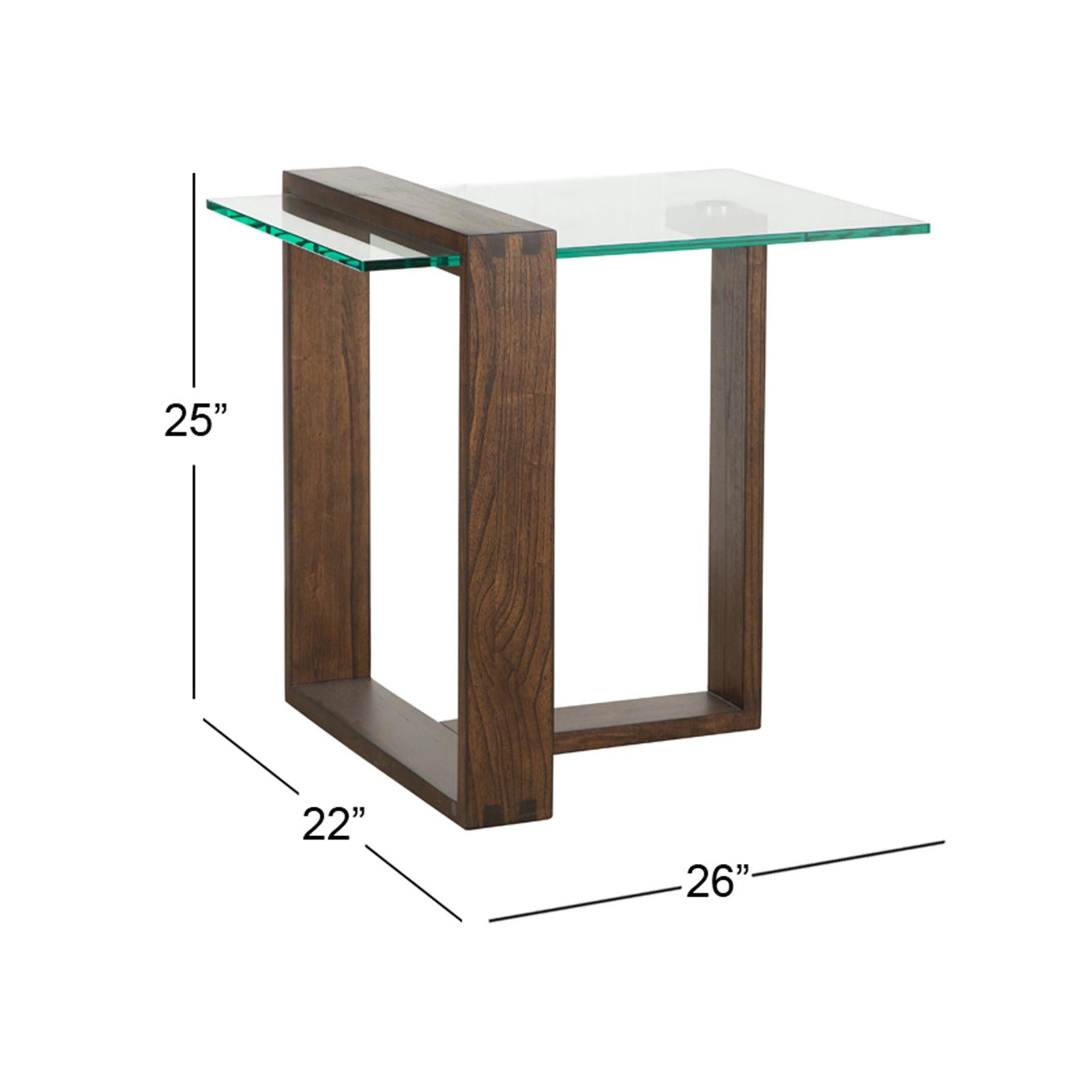 Magnussen Home Bristow Acorn Rectangular End Table