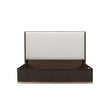 Michael Amini West Kensington Bed - Buff/Medium Espresso