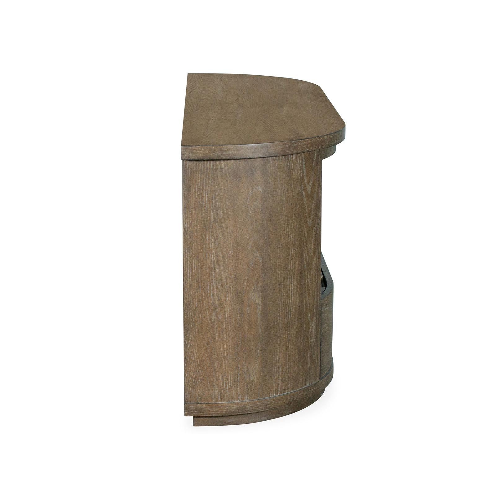 Magnussen Home Bosley Lt. Brown Porpoise Demilune Console