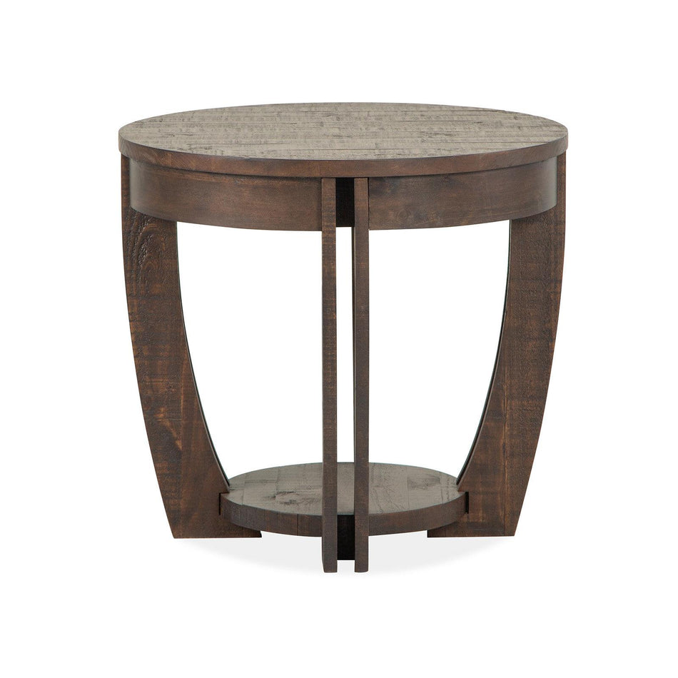 Magnussen Home Lyndale Nutmeg Round End Table