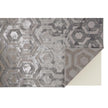 Feizy Micah 3046F Modern Distressed Rug in Gray/Taupe/Silver