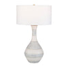 Uttermost Potter Striped Ivory Blue Table Lamp