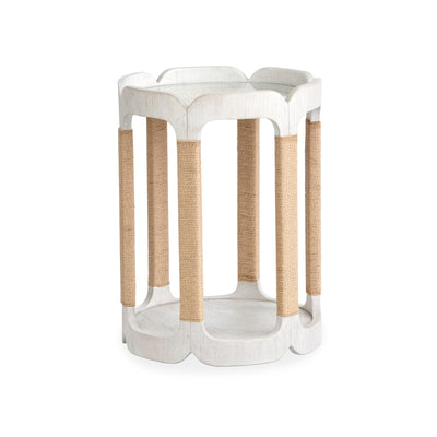 Salt Life Home Sunset Cove Moonlight Pearl Drum Table
