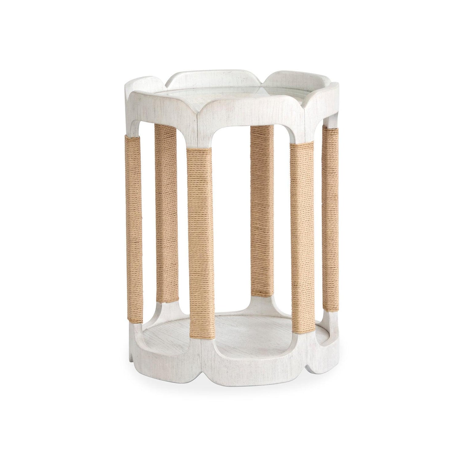 Salt Life Home Sunset Cove Moonlight Pearl Drum Table