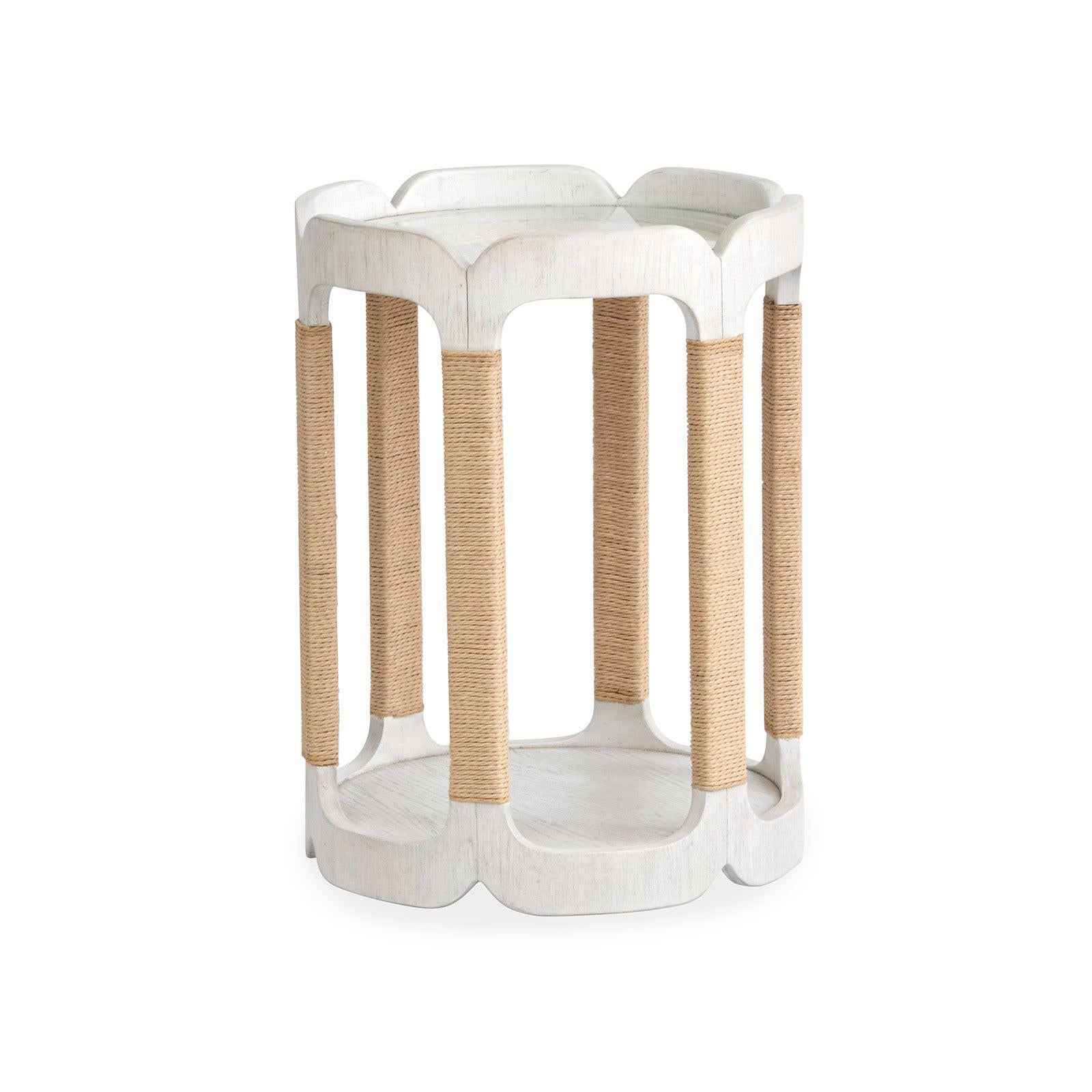 Salt Life Home Sunset Cove Moonlight Pearl Drum Table