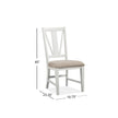 Magnussen Home Heron Cove Chalk White And Dovetail Grey Side Chair Set of 2