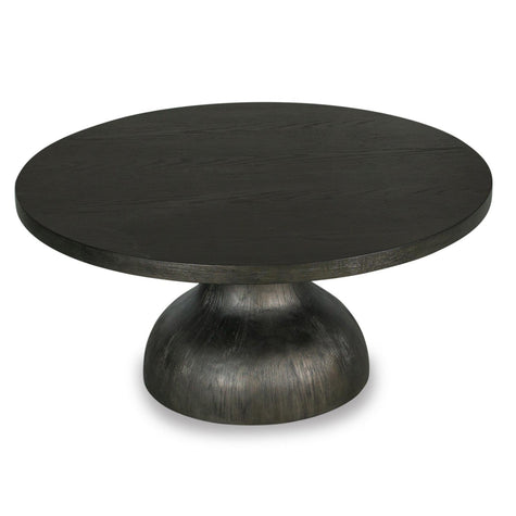 Magnussen Home Bosley Coffee Bean Round Cocktail Table