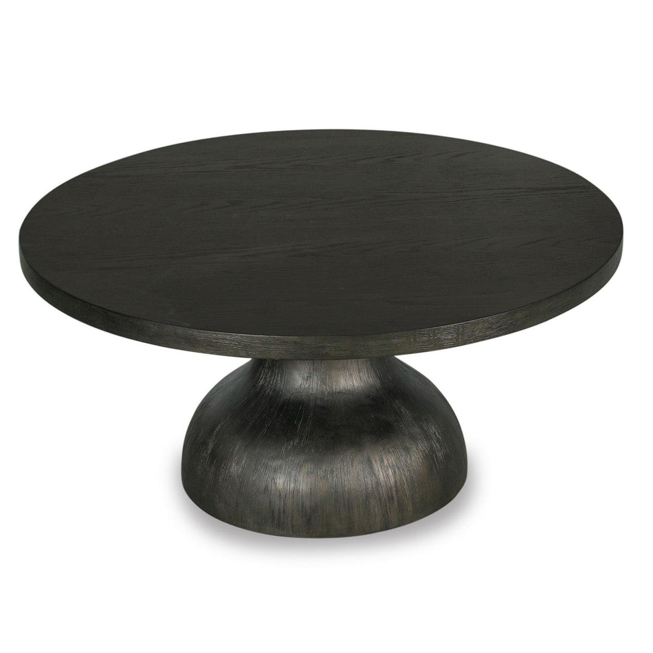 Magnussen Home Bosley Coffee Bean Round Cocktail Table