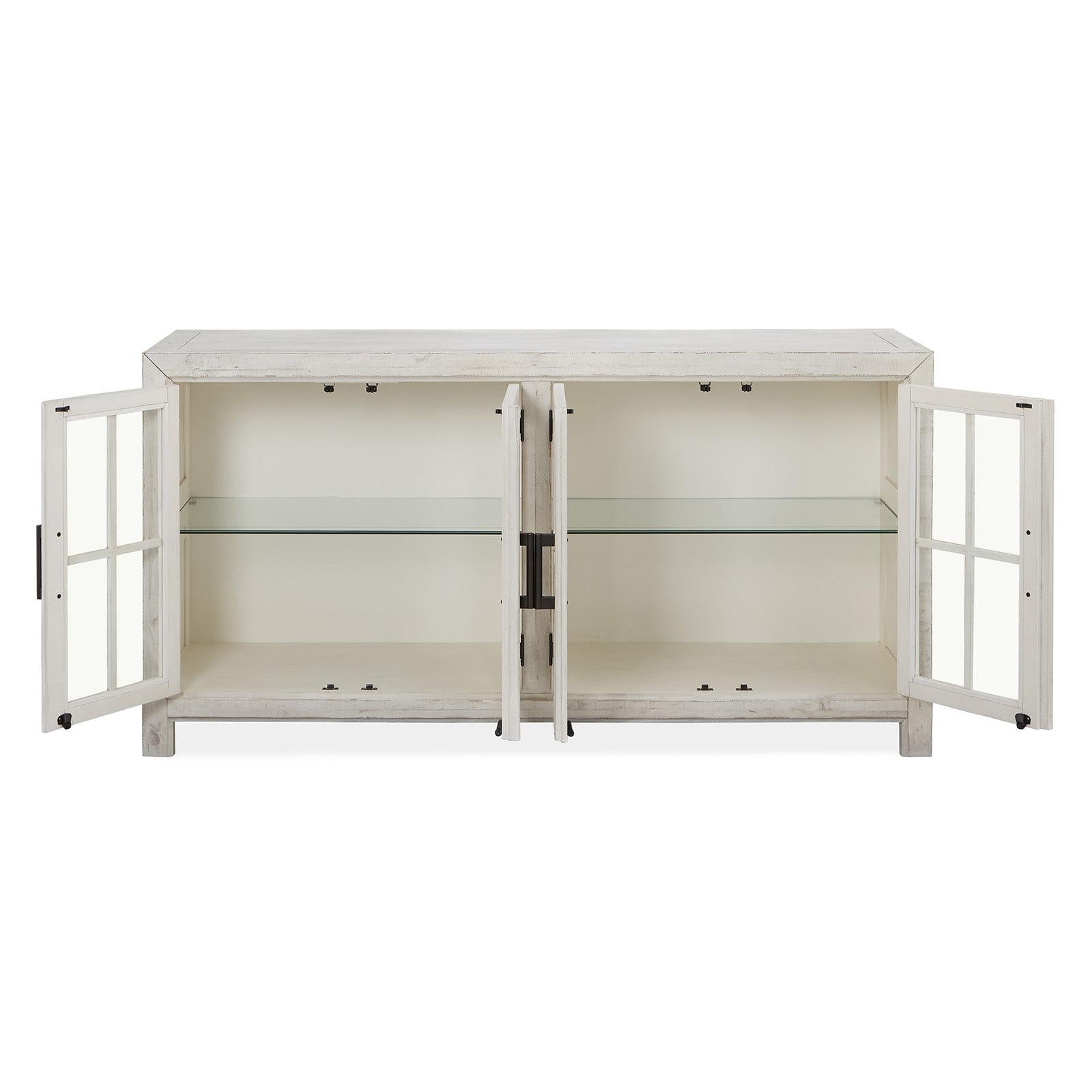 Magnussen Home Bronwyn Alabaster Buffet Curio