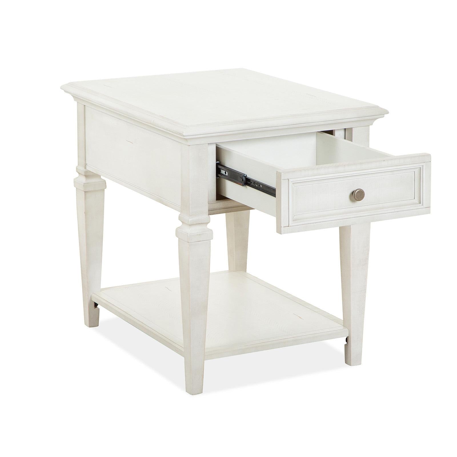 Magnussen Home Newport Alabaster End Table